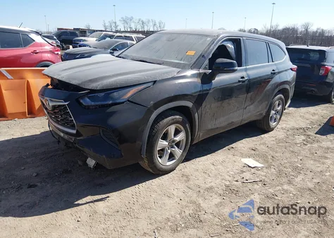 2021 Toyota Highlander L из США, поврежденный, VIN 5TDCZRAH2MS033838